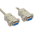 InLine Nulmodem kabel,  DB9 V/V, 2m, beige, pinout: 1+6-4, 2-3, 3-2, 4-1+6, 5-5, 7-8, 8-7, S-S