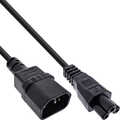 InLine® Power cable, C14 socket to C5 connector, black, 5m