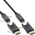 InLine® HDMI AOC cable, Ultra High Speed HDMI, 8K4K, detachable plug, 20m