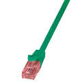 Patch Cable Cat.6 UTP green 0,25 m LogiLink