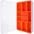 InLine® Small Components Box, 9 compartments, 290x185x45mm, orange