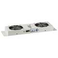 Fan Unit, 2 Fans incl. Therm., RAL9005 Plug&Play, for Wall Housing Basic+IP55