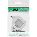 InLine® Keystone Mounting for DIN rail, 1-port, light grey