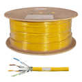 Cat.7A 1200MHz Installation Cable 23 AWG S/FTP 500m, yellow