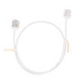 Cat.6A Slim High-Flex Patch Cable white, U/UTP, 0.15m