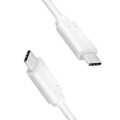 USB 3.2 Gen2 Type-C cable, C/M to USB-C/M, E-mark, PD, 4K/60 Hz, white, 0.5 m