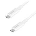 USB 4 Gen3x2 Type-C cable, C/M to USB-C/M, E-mark, PD, 8K, white, 0.8 m