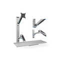 Workstation (Monitor, Keyboard) Wall Mount 27 inch, 6 kg, VESA 75x75, 100x100, silver