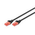 CAT 6 U-UTP patch cord, Cu, LSZH AWG 26/7, length 5 m, color black