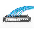 Modular Patch Panel, shielded, 12-Port Blank,1U,254mm (10