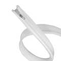 Cable sleeve with zipper, Polyester, Ø 30 mm, white, 5 m