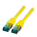 RJ45 Patch cable S/FTP, Cat. 6A, yellow, 0,25m