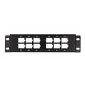 Bracket for 12 Keystone modules, 10 inch or wall mounting