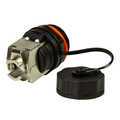 Outdoor Cat.6A bulkhead Keystone Jack RJ45 STP, IP68