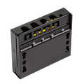 Cat.6A mini distributor,  4 ports, shielded