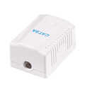 Cat.6A Surface Mounted Box 1 x RJ45, unshielded