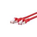 Patch Cable Cat.6A AWG 26 10G  0.3 m rood