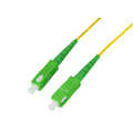 Fiber simplex patch cord, OS2 SM G.657.A2, SC/APC to SC/APC, 15 m