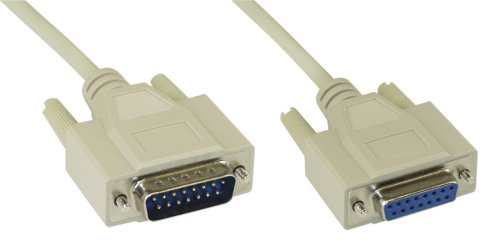 Naar omschrijving van 17740 - InLine Gameport kabel,  DB15 M/V, 2m