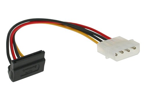 Naar omschrijving van 29670X - InLine SATA voedingsadapterkabel,  1x 13.34cm (5.25Inch) V naar 15-pins SATA M, haaks boven