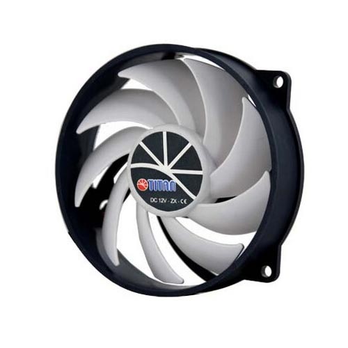 Naar omschrijving van 33092J - Fan, Titan, 95x95x25mm, TFD-9525H12ZP/KU(RB), KUKRI-Series, with PWM