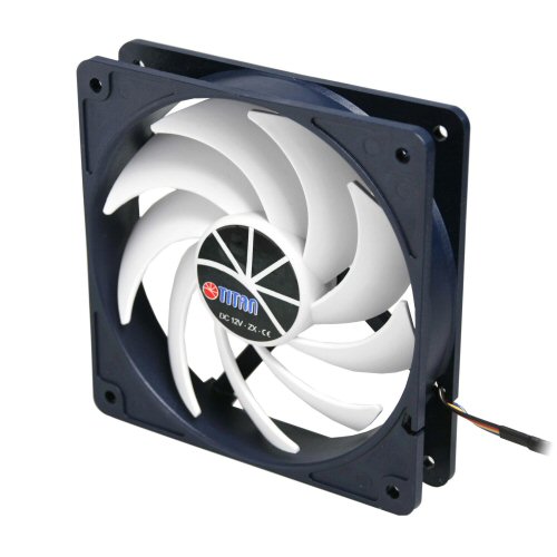 Naar omschrijving van 33140 - Fan, Titan, 120x120x25mm, TFD-12025H12ZP/KU(RB), KUKRI-Series, with PWM