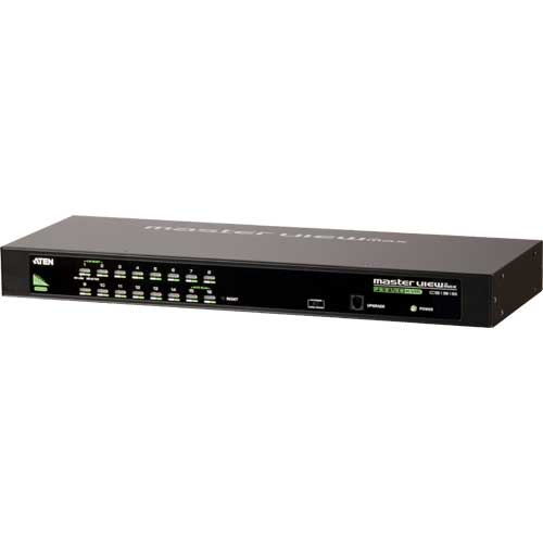 Naar omschrijving van 60629Q - KVM Switch, 16-fach, ATEN CS1316, PS/2, USB, 48,26cm (19Inch) 1HE