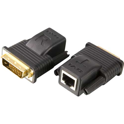 Naar omschrijving van 60663F - DVI Extender, ATEN VE066, max. 20m DVI-D over network cable