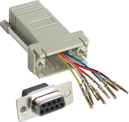 Naar omschrijving van 68889B - InLine Adapter,  9-pins D-Sub V naar RJ45 V