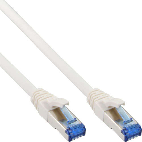 Naar omschrijving van 76850W - InLine Patchkabel Cat.6(A) S-STP/PiMF,  LSZH 500MHz, wit, 0,5m