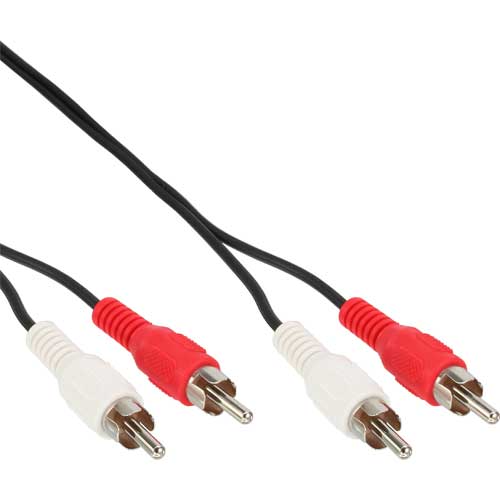 Naar omschrijving van 89938 - InLine Audiokabel,  2x Tulp M/M, 5m