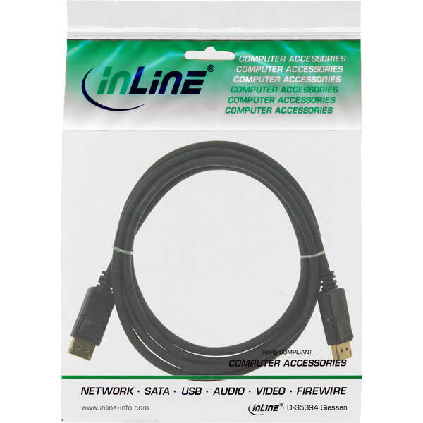 Naar omschrijving van 15311 - DisplayPort 1.4 cable, black, gold-plated contacts, 1.5m