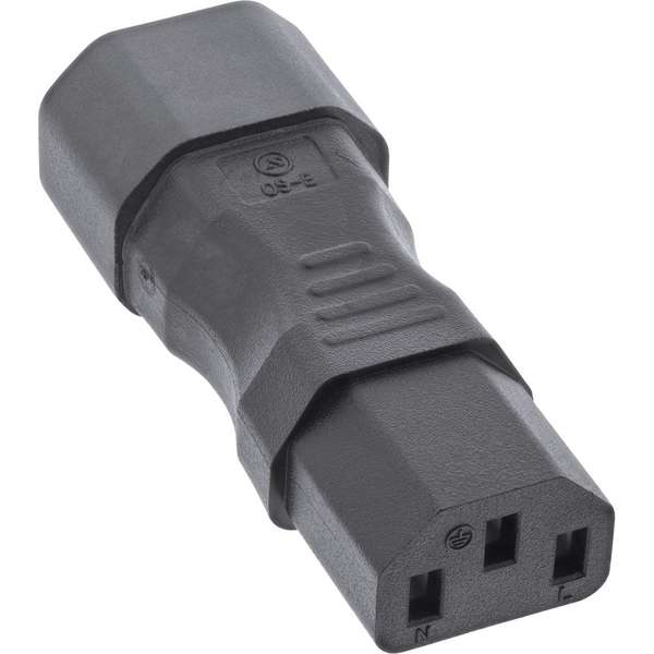 Naar omschrijving van 16723A - InLine Verloop adapter IEC 60320 C14 naar C13