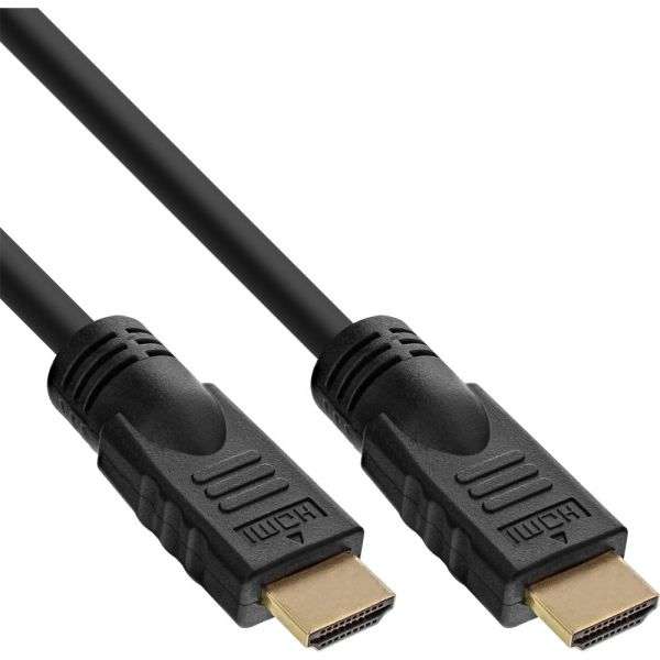 Naar omschrijving van 17607P - InLine HDMI kabel,  19-pins M/M, zwart, vergulde contacten, 7.5m