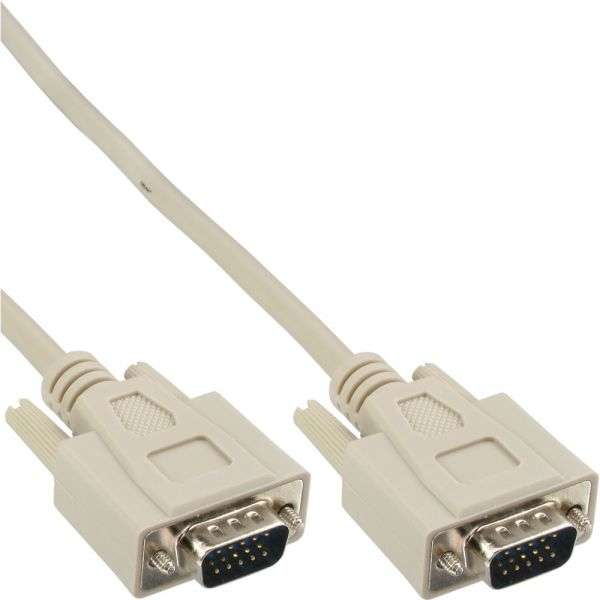 Naar omschrijving van 17712E - InLine VGA kabel, 15HD M/M, grijs, 10m