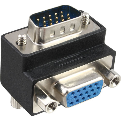 Naar omschrijving van 37248I - InLine VGA Adaptor 90° 15pin male/female