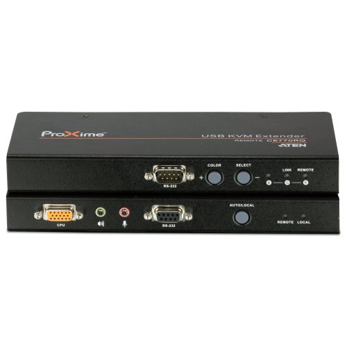 Naar omschrijving van 61661A - USB KVM Extender ATEN CE770, USB, RS232, Audio, max. 300m