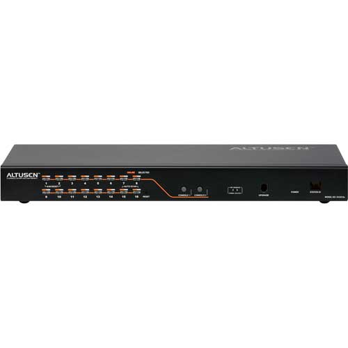 Naar omschrijving van 60669J - KVM Switch, 16x, Cat.5, ATEN Altusen KH2516A, 2 Consoles