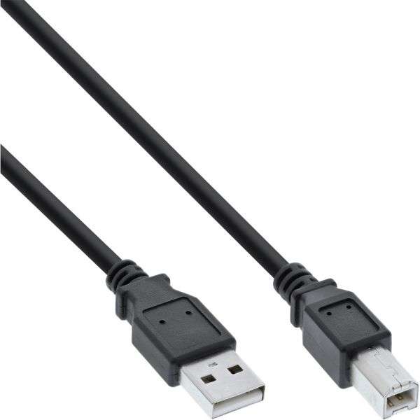 Naar omschrijving van 34520X - InLine USB 2.0 kabel Type A naar Type B, zwart, 2m