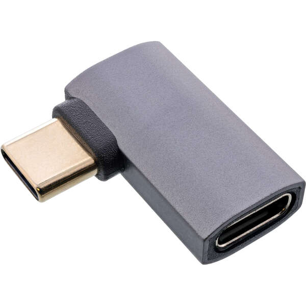 Naar omschrijving van 35900G - InLine® USB4 adapter, USB-C male/female right/left angled, aluminium, grey