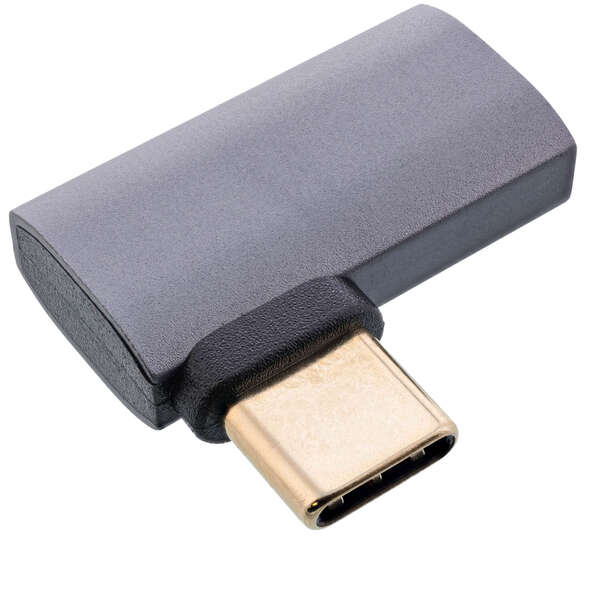 Naar omschrijving van 35900G - InLine® USB4 adapter, USB-C male/female right/left angled, aluminium, grey