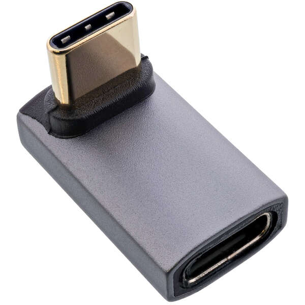 Naar omschrijving van 35900I - InLine® USB4 adapter, USB-C male/female angled up/down, aluminium, grey