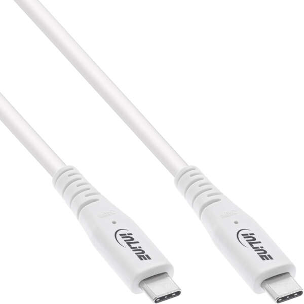 Naar omschrijving van 35902W - USB4 cable, USB-C male/male, PD 240W, 8K60Hz, TPE, white, 2m