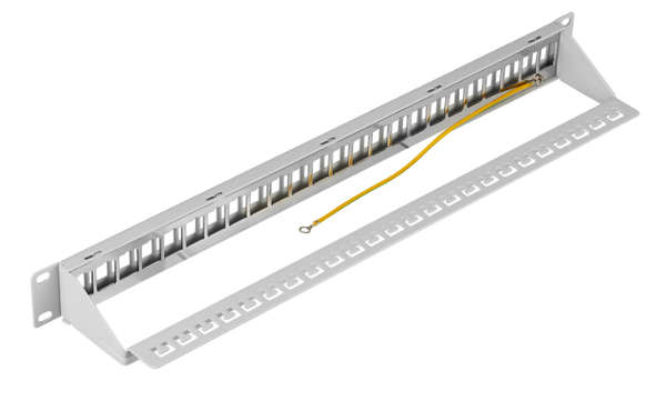 Naar omschrijving van 37578-1 - Modulair Distributie patchpaneel 24-v GRIJS