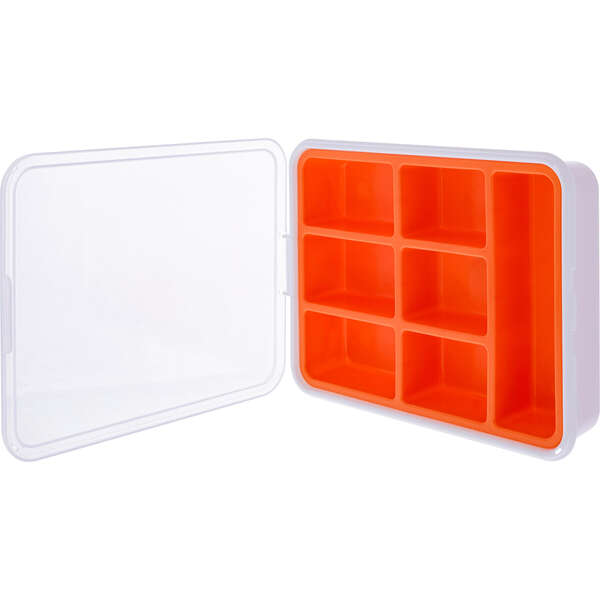 Naar omschrijving van 43009G - InLine® Small Components Box, 7 compartments, 180x140x40mm, orange