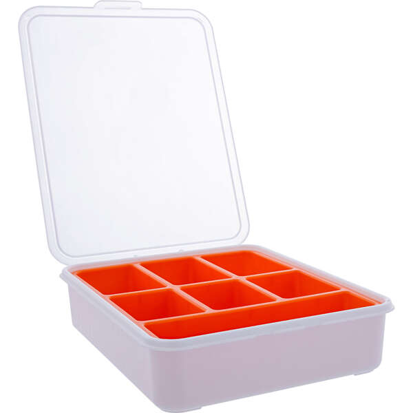 Naar omschrijving van 43009G - InLine® Small Components Box, 7 compartments, 180x140x40mm, orange