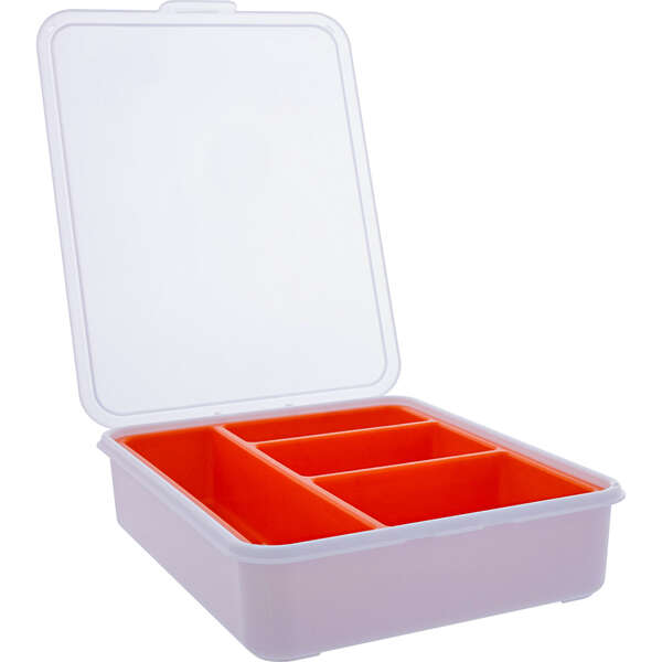 Naar omschrijving van 43009H - InLine® Small Components Box, 4 compartments, 180x140x40mm, orange