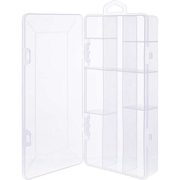 Naar omschrijving van 43009L - InLine® Small Components Box 10 shelfs 206x107x33mm, transparent