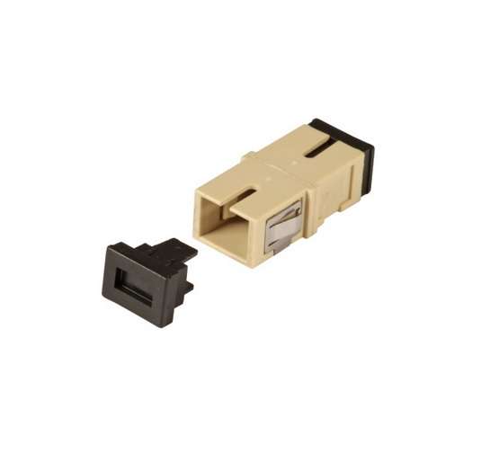 Naar omschrijving van 53510-1 - FO adapter SC Simplex  Multimode voor snapin, Beige