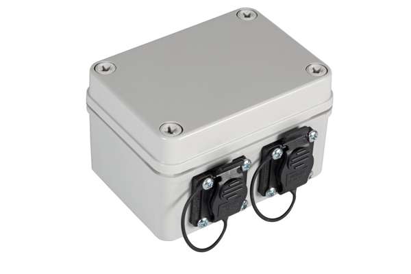 Naar omschrijving van 53730-1V2 - IP67 Verteilerbox mit 2xRJ45 Ports, Cat.6A, 2xM16 Verschraubungen